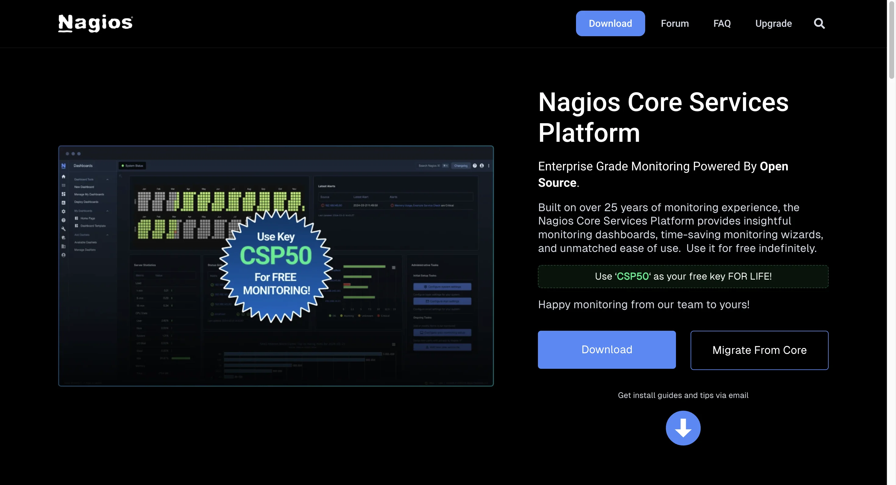 Nagios home page